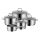 WMF - Ensemble de casseroles 5pcs ASTORIA acier inoxydable