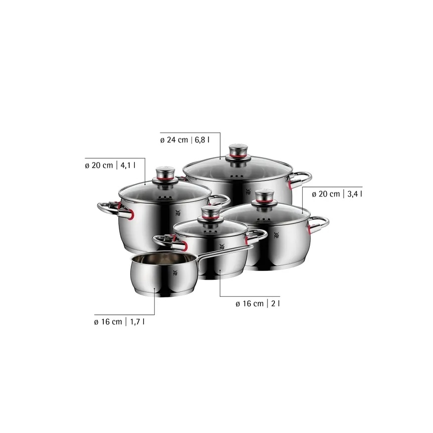 WMF - Ensemble de casseroles QUALITY ONE 5 pièces