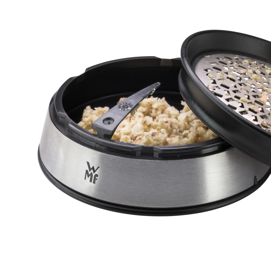 WMF - Grattugia per zenzero Ø 9 cm acciaio inox/nero