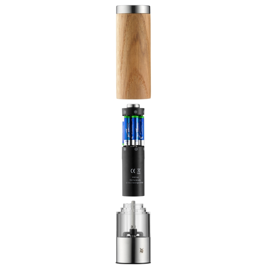 WMF - Macina spezie elettrico CERAMILL 6xAAA quercia