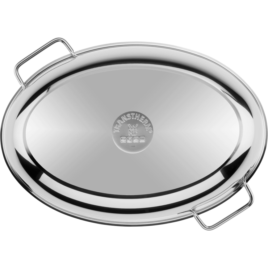 WMF - Rôtissoire ovale avec couvercle  41x28,5 x18 cm acier inoxydable