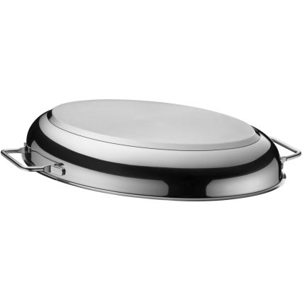 WMF - Rôtissoire ovale avec couvercle  41x28,5 x18 cm acier inoxydable