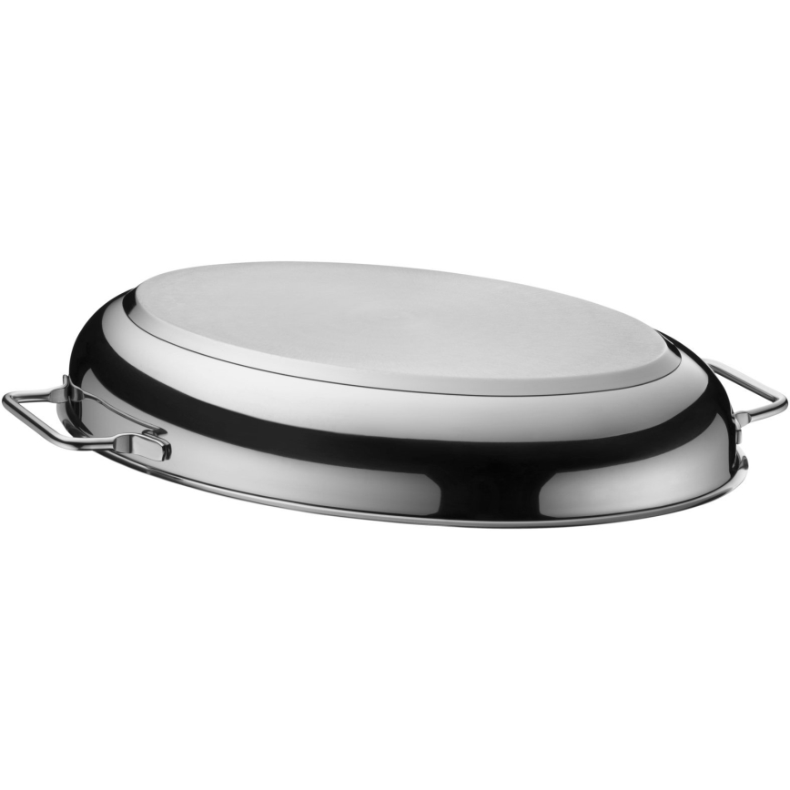 WMF - Rôtissoire ovale avec couvercle  41x28,5 x18 cm acier inoxydable