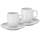WMF - SET 2x Tazza da espresso con piattino BARISTA bianco
