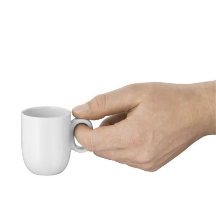 WMF - SET 2x Tazza da espresso con piattino BARISTA bianco