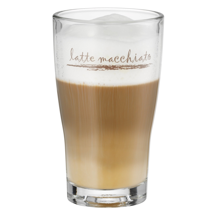 WMF - Set di bicchieri e cucchiaini per latte macchiato CLEVER & MORE 6 pezzi