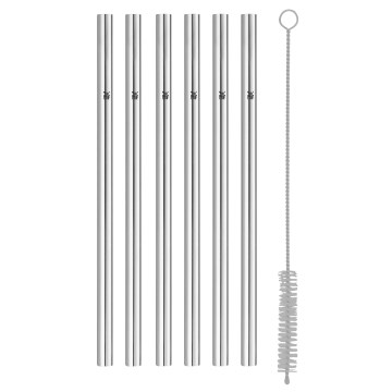 WMF - SET 6x Cannucce in acciaio inox BARIC + spazzola per la pulizia