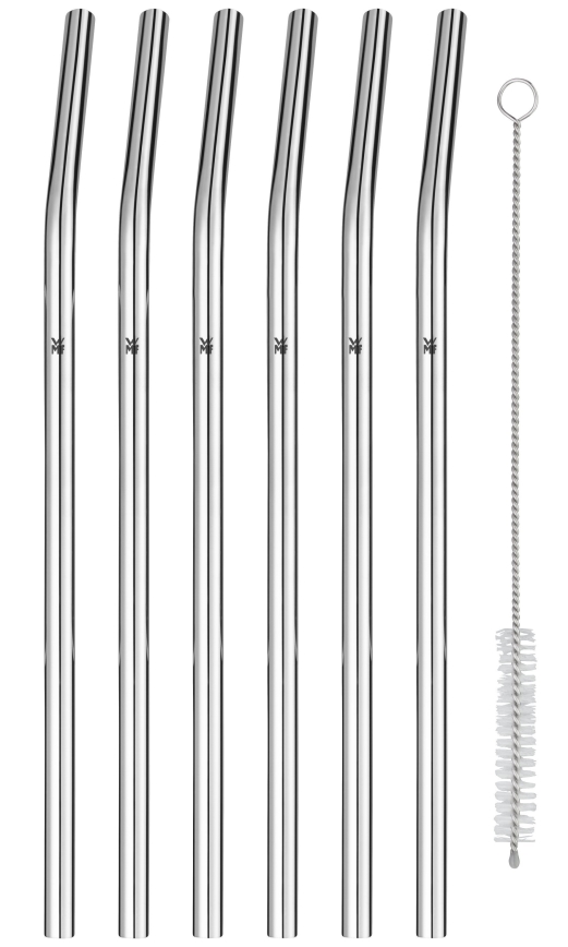 WMF - SET 6x Cannucce in acciaio inox BARIC + spazzola per la pulizia