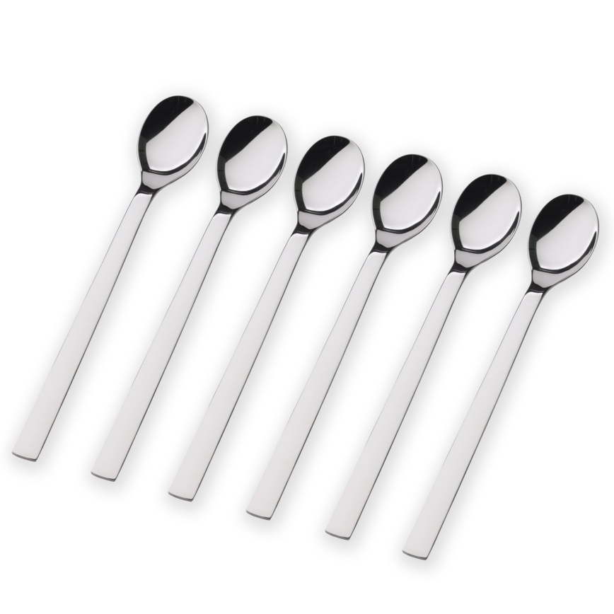 WMF - SET 6x Cucchiaio latte macchiato NUOVA acciaio inossidabile