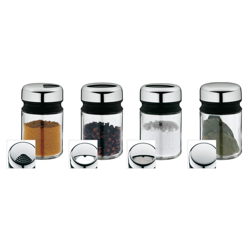 WMF - Set di barattoli per spezie 4pz DEPOT 9,5 cm acciaio inossidabile