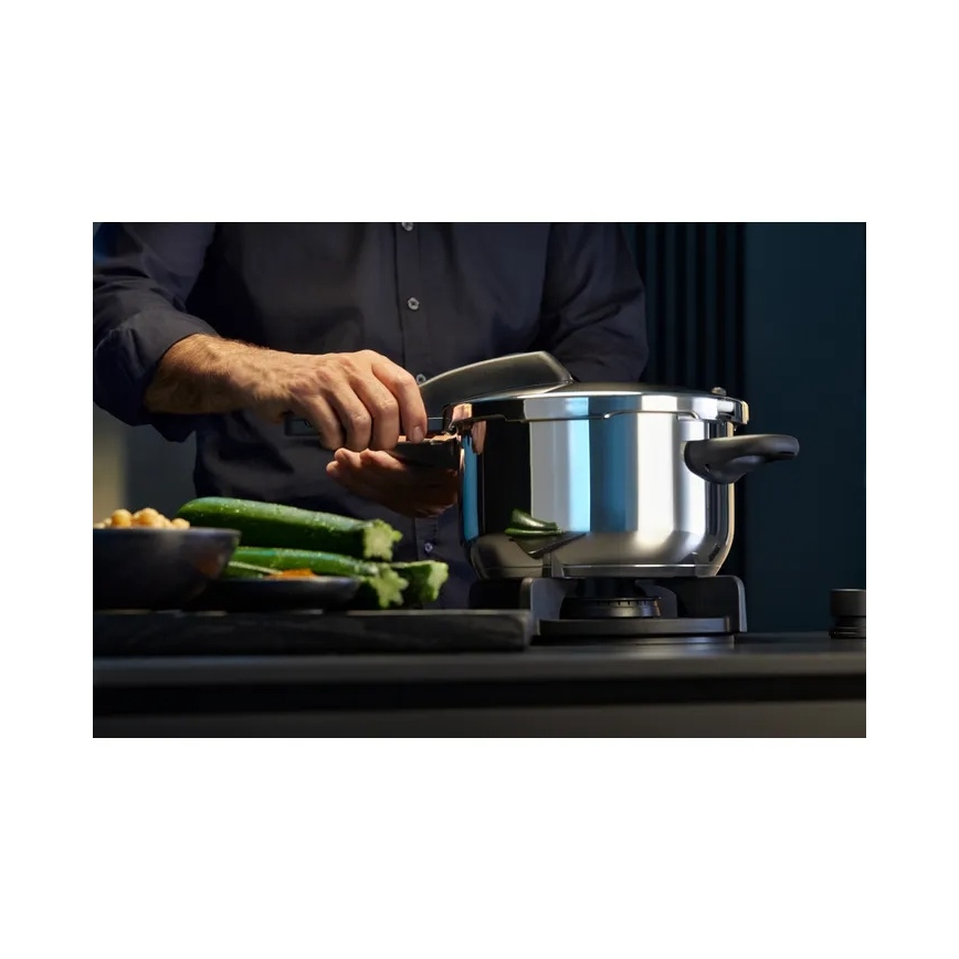 WMF - Set di pentole a pressione PERFECT in acciaio inox da 6,5 l e 3 l