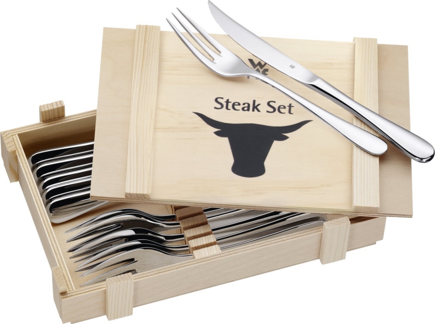 WMF - Set di posate da bistecca in scatola di legno 12ks