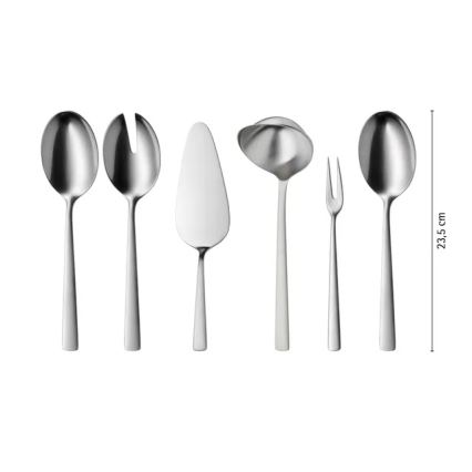 WMF - Set di posate in acciaio inossidabile CORVO CROMARGAN PROTECT, 66 pezzi