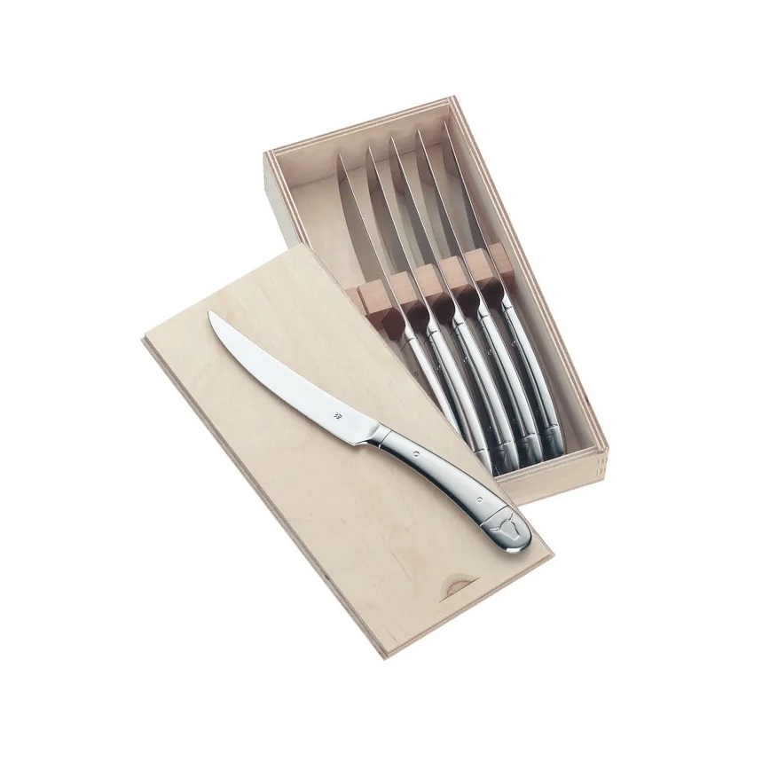 WMF - Set regalo di 6 coltelli da bistecca