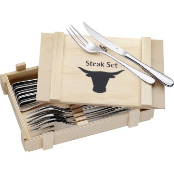 WMF - Steak-Besteckset in einer Holzbox 12ks