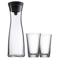 WMF - Wasserkaraffe BASIC 1 l + 2 Gläser