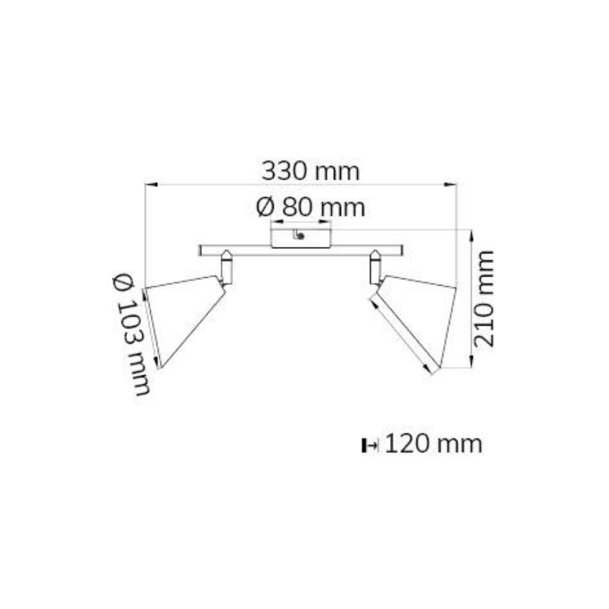 Wofi 10158 - Strahler GLORIA 2xE14/28W/230V