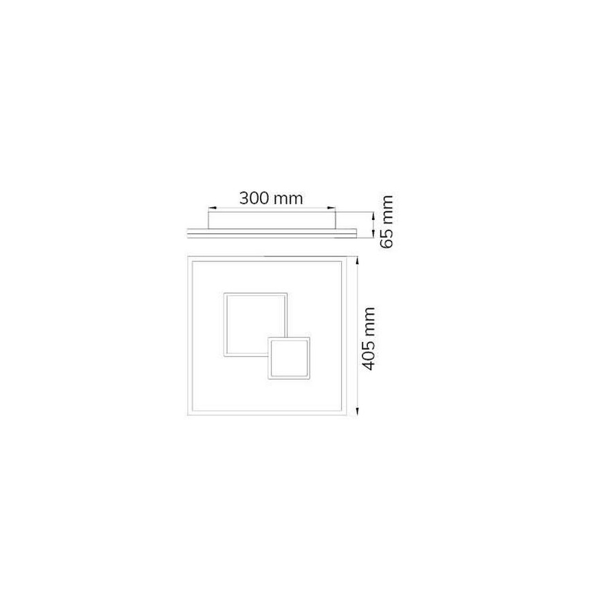 Wofi 11247 - Plafonnier à intensité variable NADRA LED/27W/230V