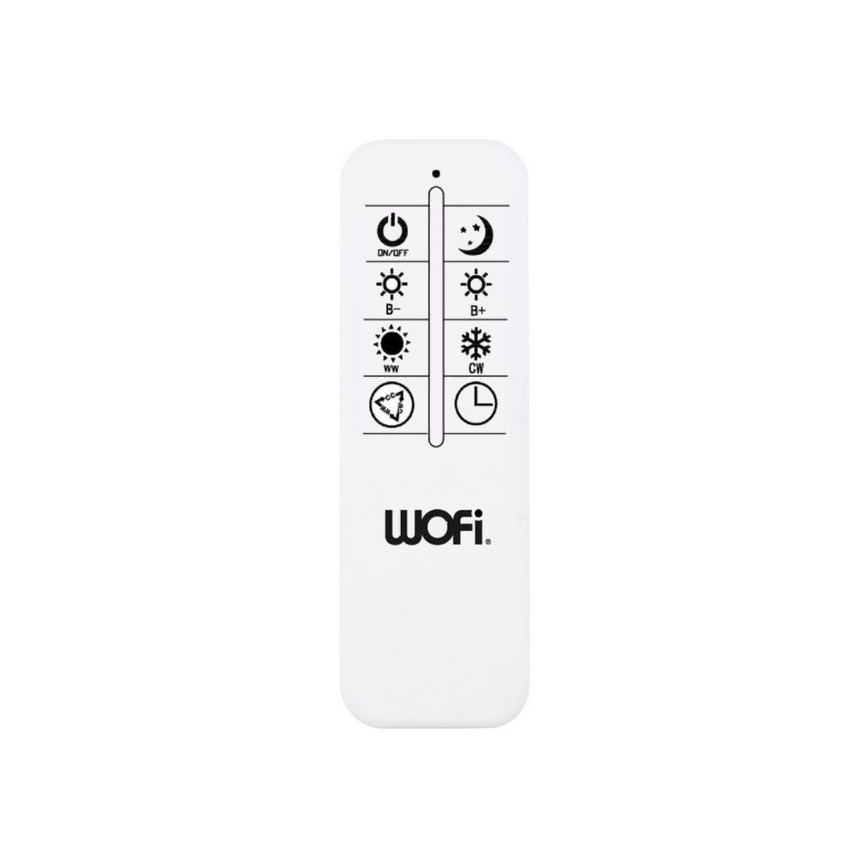 Wofi 11620 - Plafonnier à intensité variable AKON LED/43,5W/230V 2700-5500K+ Télécommande
