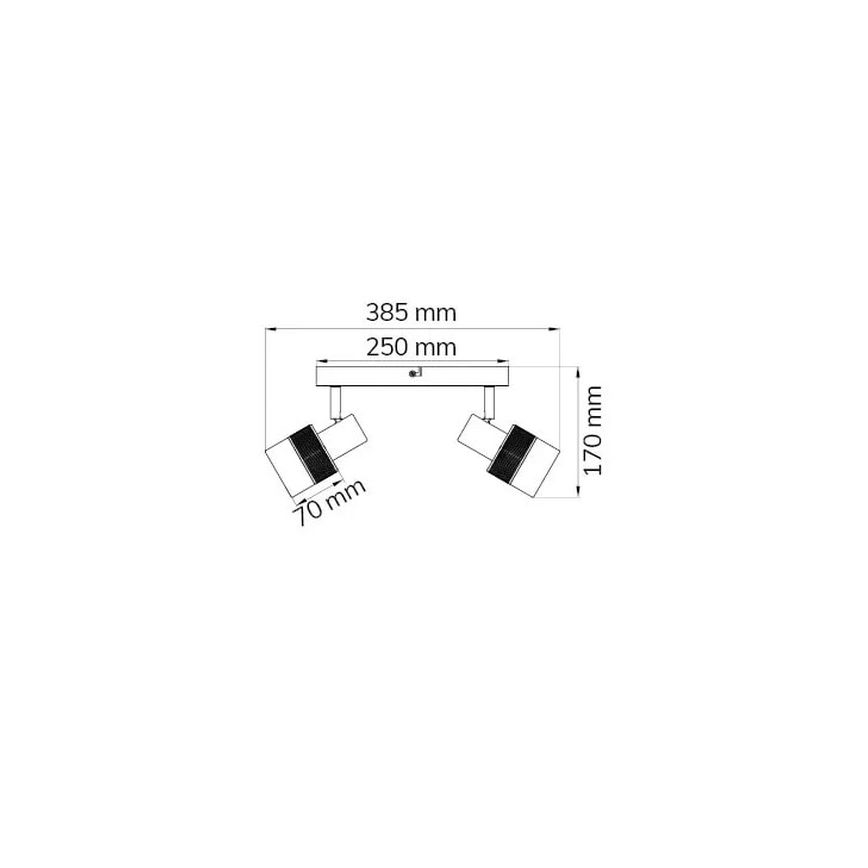 Wofi 11650 - Luce Spot DORAL 2xE14/28W/230V