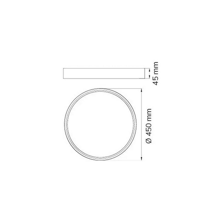 Wofi 12055 - Plafoniera LED DUBAI LED/27,5W/230V bianco