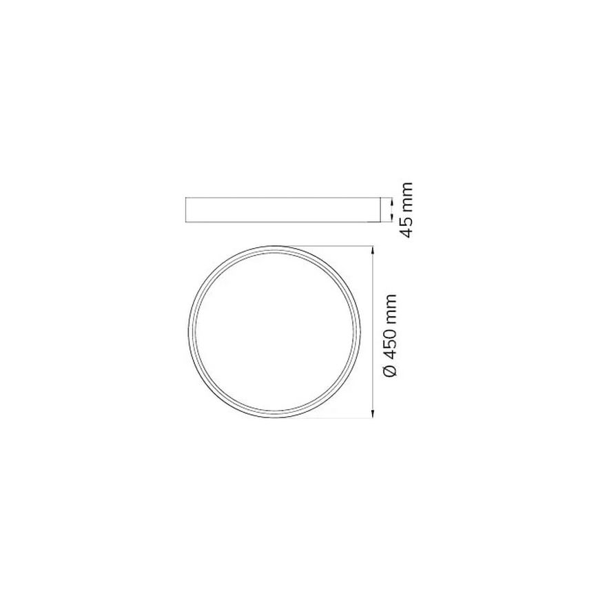 Wofi 12056 - Plafoniera LED DUBAI LED/27,5W/230V antracite