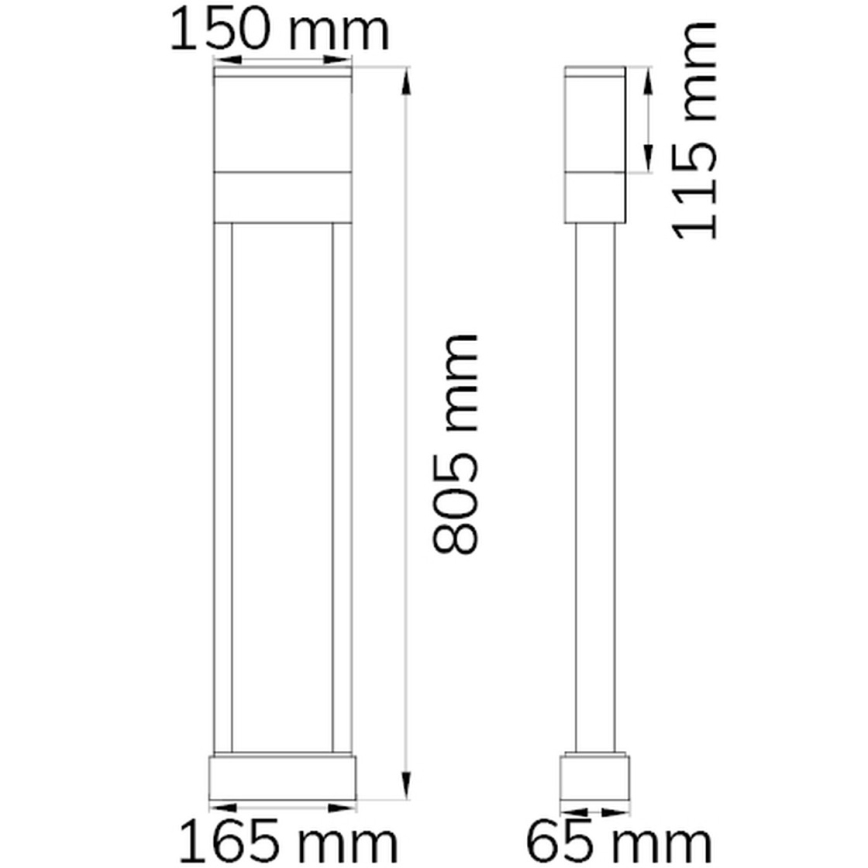 Wofi 12226 - LED Numero civico DIEGO LED/10,5W/230V 3000K IP54