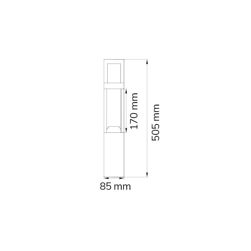 Wofi 12228 - Lampe LED d'extérieur SIERRA LED/10W/230V IP54 50,5 cm
