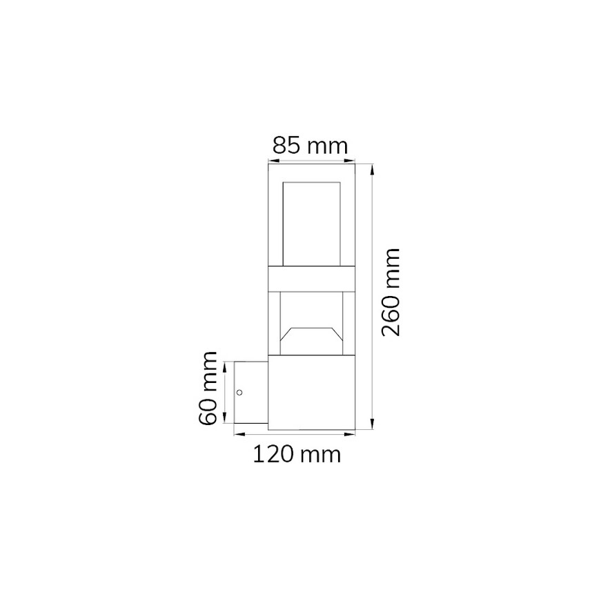 Wofi 12244 - Applique a LED da esterno SIERRA LED/10W/230V IP54