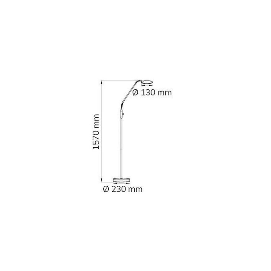 Wofi 3006.01.64.9000 - Lampadaire à intensité variable TWIN LED/4,6W/230V