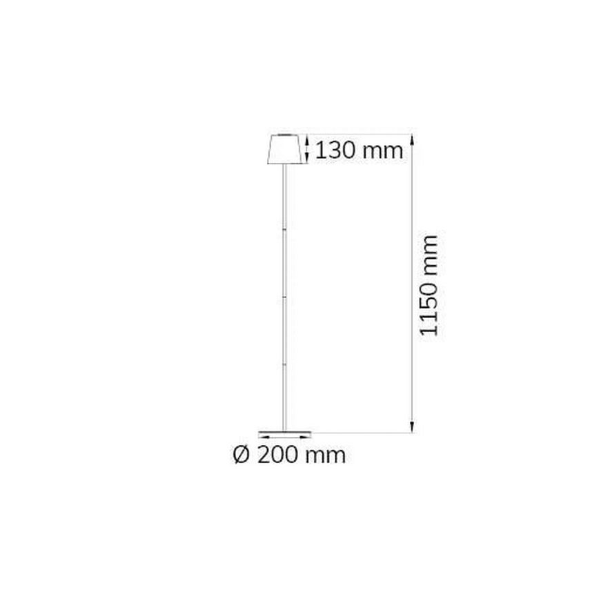 Wofi 3015.01.64.9000 - LED Dimmerabile touch lampada con piedistallo GENK LED/2W/5V 2000 mAh
