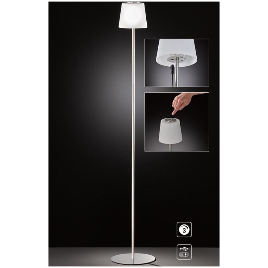 Wofi 3015.01.64.9000 - LED à intensité variable tactile lampadaire GENK LED/2W/5V 2000 mAh