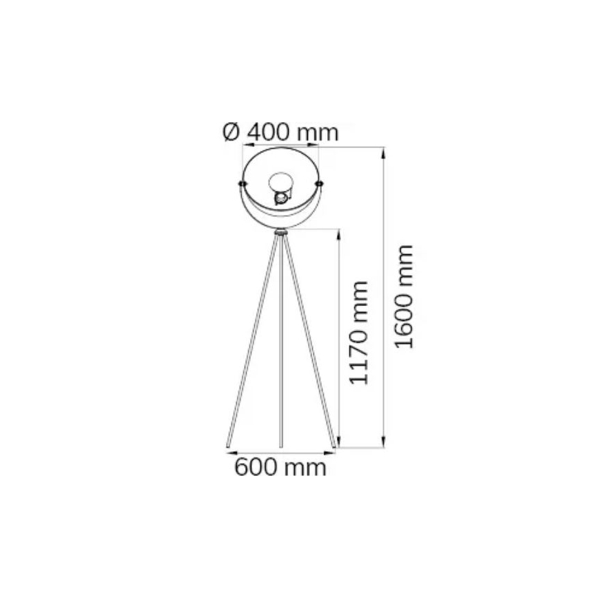 Wofi 3019.01.10.7000 - Lampada da terra MONA 1xE27/40W/230V
