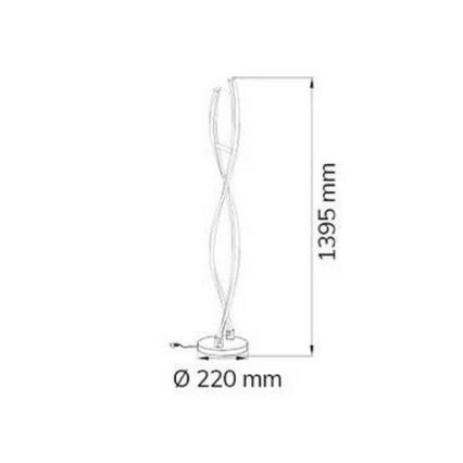 Wofi 3152.02.01.6000 - Lampada da terra dimmerabile a LED IDANA 2xLED/14W/230V