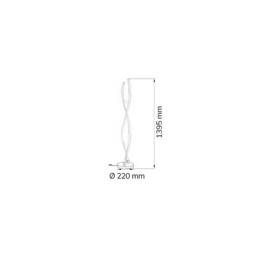 Wofi 3152.02.01.6000 - Lampada da terra dimmerabile a LED IDANA 2xLED/14W/230V