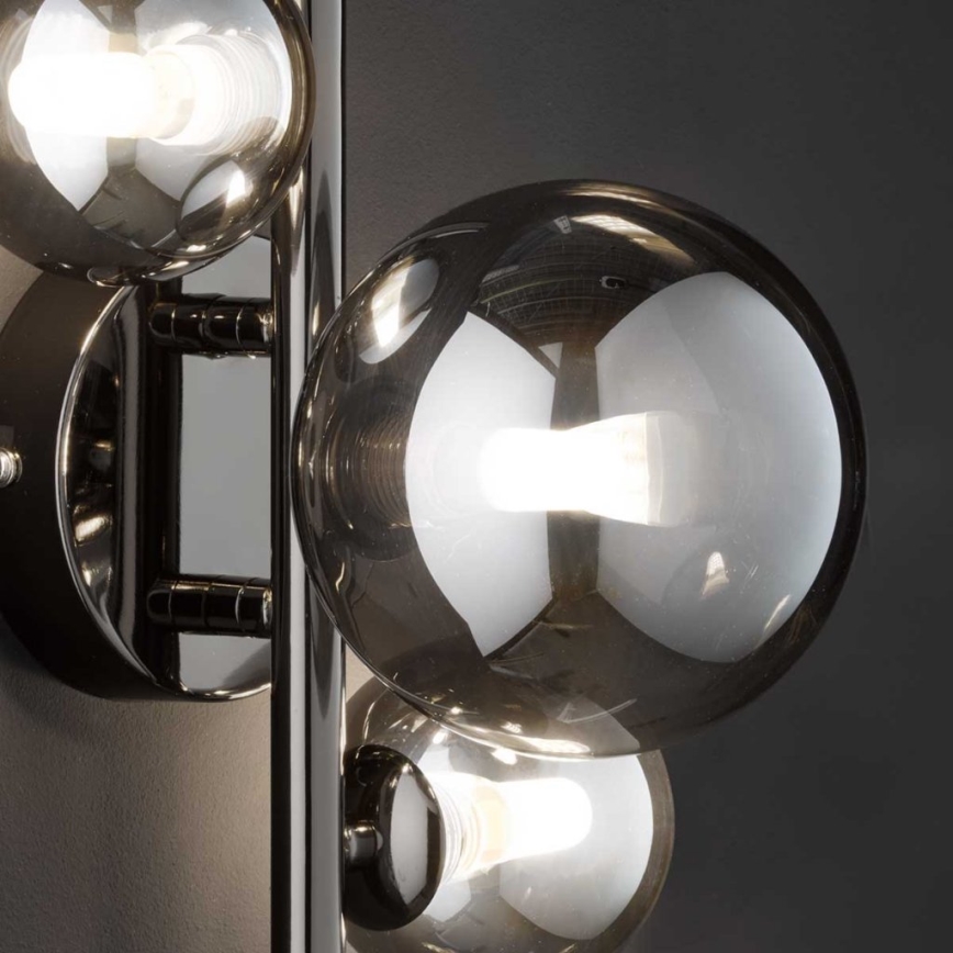 Wofi 4014.03.24.9000 - Applique a LED VILLA 3xG9/3W/230V nero/cromo lucido