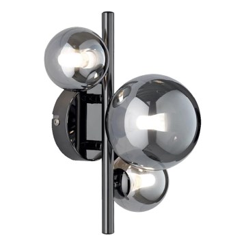 Wofi 4014.03.24.9000 - Applique a LED VILLA 3xG9/3W/230V nero/cromo lucido