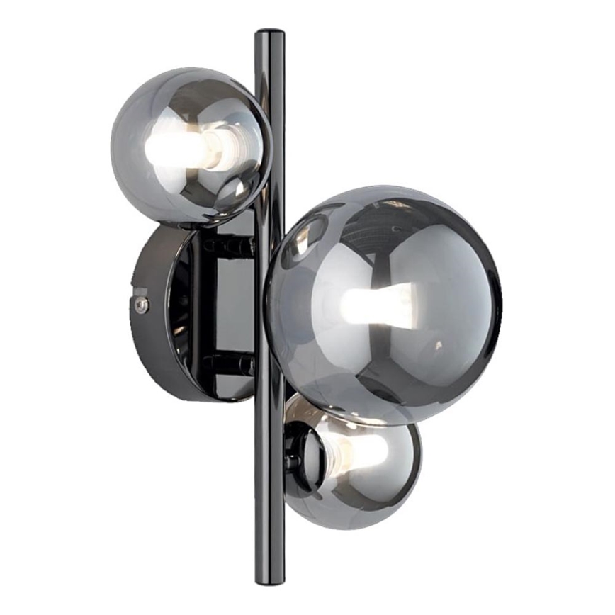 Wofi 4014.03.24.9000 - Applique a LED VILLA 3xG9/3W/230V nero/cromo lucido
