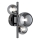 Wofi 4014.03.24.9000 - Applique a LED VILLA 3xG9/3W/230V nero/cromo lucido