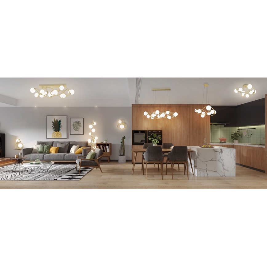 Wofi 4014-201 - Applique a LED NANCY 2xG9/3,5W/230V oro/bianco