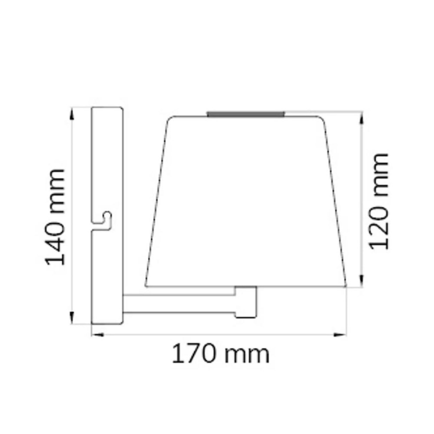 Wofi 4015.01.64.9000 - Dimmbare LED-Wandleuchte GENK LED/2W/5V 2500 mAh