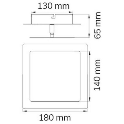 Wofi 451401709000 - Applique a LED FEY LED/8W/230V cromo opaco