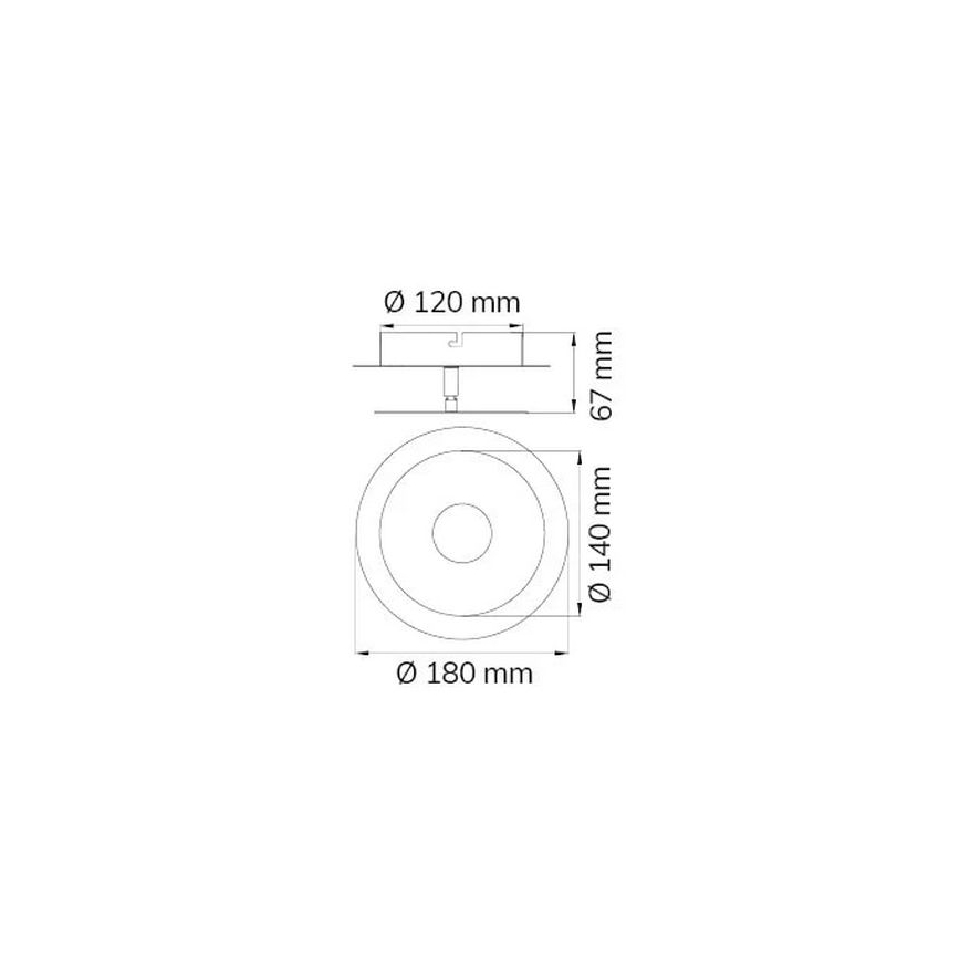 Wofi 451901709000 - Applique a LED AFIR LED/6W/230V cromo opaco