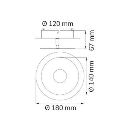Wofi 451901709000 - Applique murale AFIR LED/6W/230V chrome mat