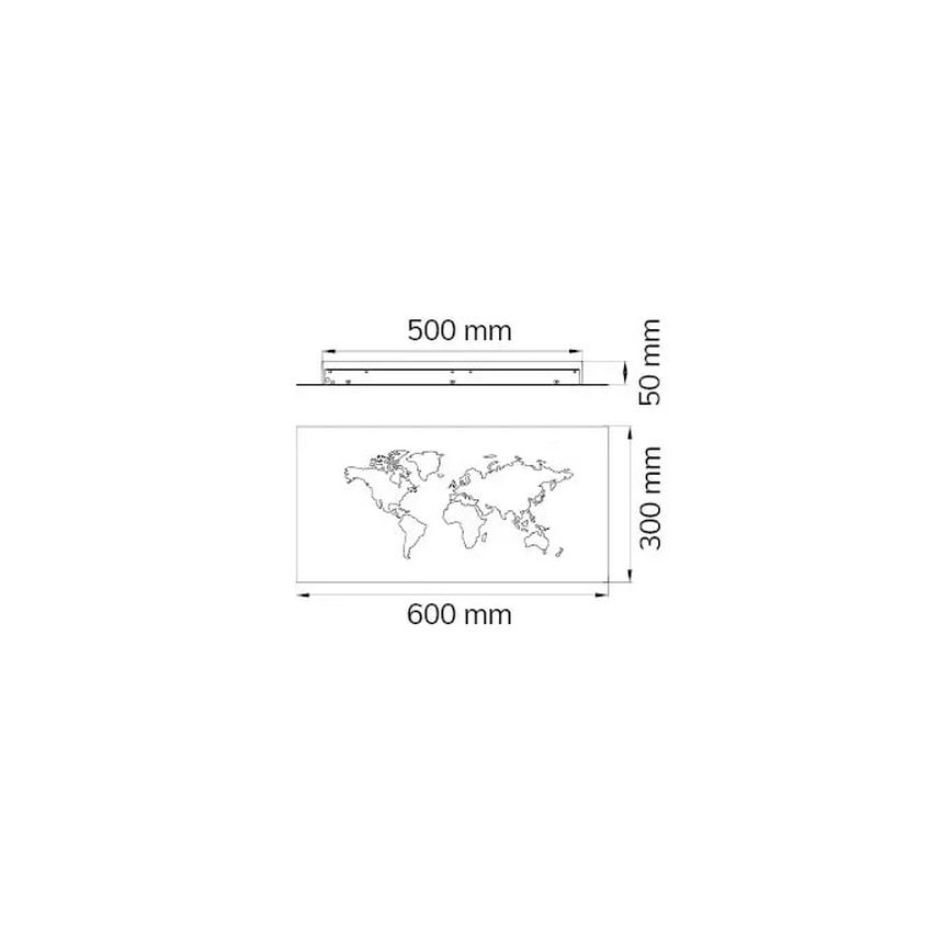 Wofi 4556.01.50.9600 - Applique decorativa LED LINDA LED/26W/230V 3000K