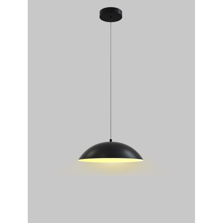 Wofi 6001-104 - Lampadario a sospensione con filo LED dimmerabile ROSCOFF LED/19W/230V nero/oro