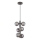 Wofi 6014-605W - Lampadario LED a sospensione con filo VILLA 6xG9/3W/230V nero