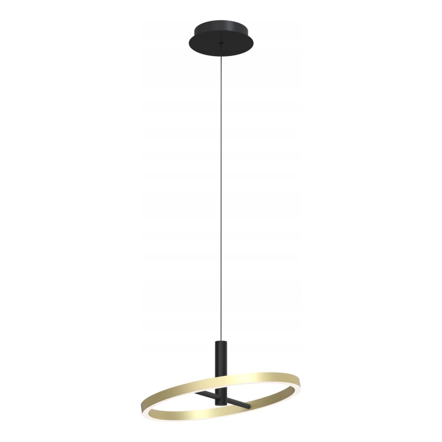 Wofi 6016-104L - Lampadario dimmerabile a sospensione con cavo BREST LED/19W/230V Ø 42 cm nero/oro