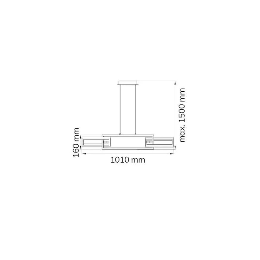 Wofi 6133.03.64.9000 - Lampadario a sospensione con filo LED dimmerabile MURIEL LED/26W/230V