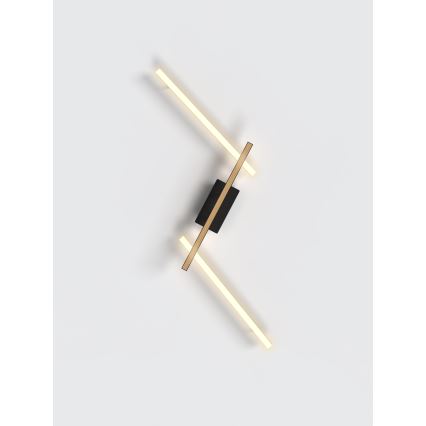 Wofi 7021-306 - Applique murale à intensité variable RIMINI LED/40W/230V marron/noir